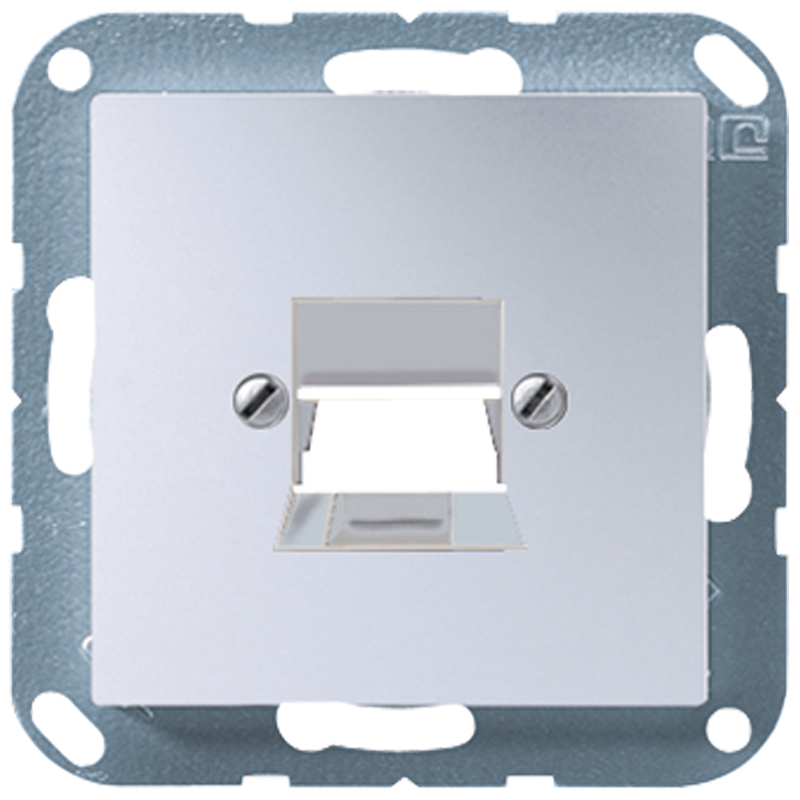 JUNG A569-1NWEAL Abdeckung 1-Loch für Modular-Jack-Steckbuchsen Aluminium JUNG A569-1NWEAL Abdeckung 1-Loch für Modular-Jack-Steckbuchsen Aluminium
