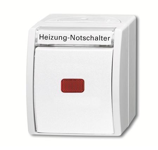 Busch-Jaeger 2601/6SKWNH-54 Heizung-Notschalter Alpinweiß