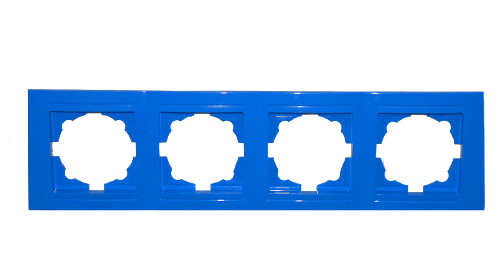 Moderna 4-Fach Abdeckrahmen Blau Moderna 4-Fach Abdeckrahmen Blau