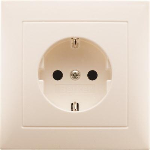 Berker 47428982 Steckdose SCHUKO mit Abdeckplatte S.1 Weiß, Glänzend Berker 47428982 Steckdose SCHUKO mit Abdeckplatte S.1 Weiß, Glänzend