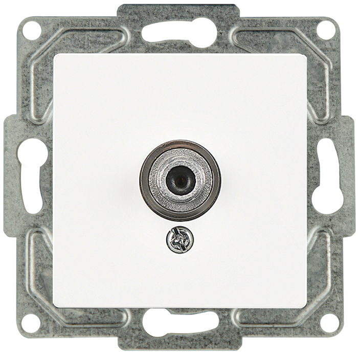 Ambiente SAT Dose F-Stecker Reinweiß