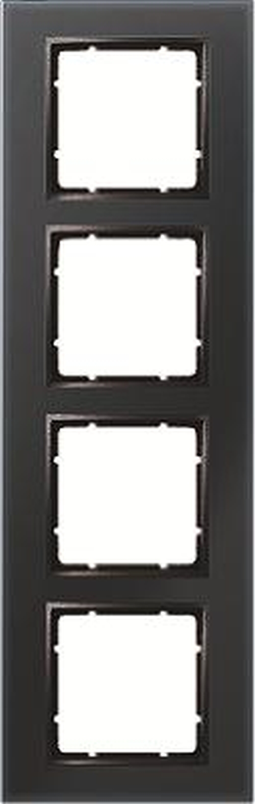 Berker 10146616 Glasrahmen 4Fach B.7 Schwarz Berker 10146616 Glasrahmen 4Fach B.7 Schwarz