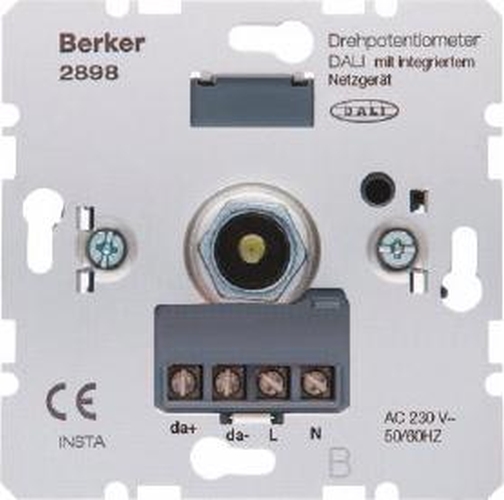 Berker 2898 Drehpotenziometer Einsätz DALI mit integriertem Netzgerät Hauselektronik