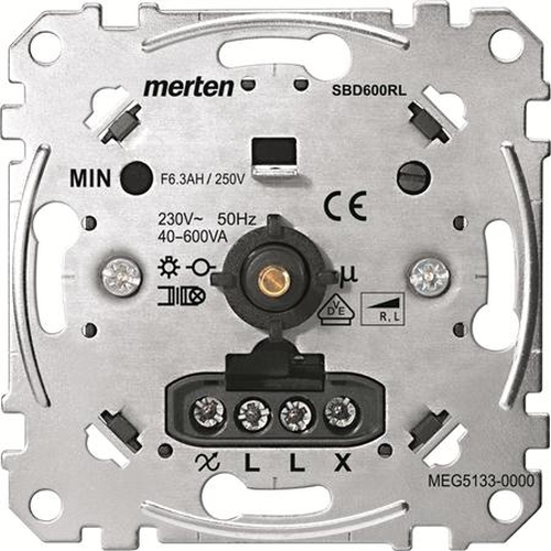 Merten MEG5133-0000 Drehdimmer-Einsatz für induktive Last  40-600W/VA