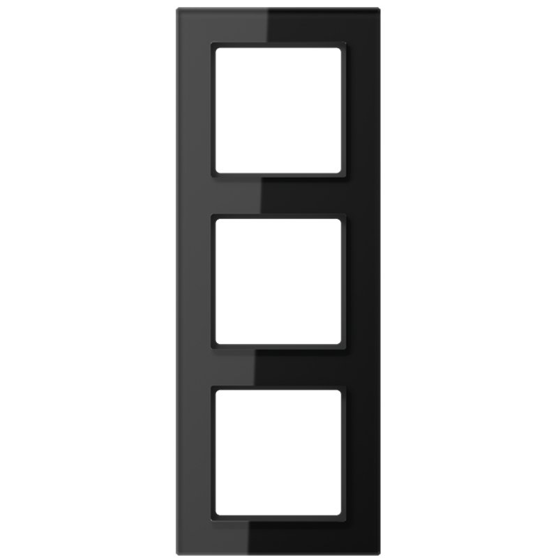 JUNG AC583GLSW Glasrahmen 3-Fach Schwarz JUNG AC583GLSW Glasrahmen 3-Fach Schwarz