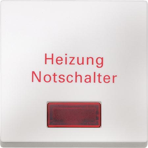 Merten 433919 Wippe mit Symbolfenster und Aufdruck "Heizung Notschalter" Polarweiß