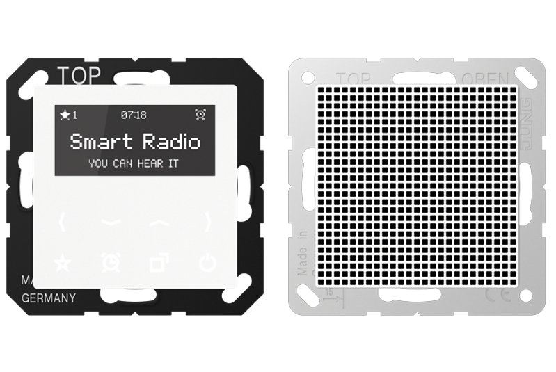 JUNG RADA518WW Smart Radio-Set Mono Alpinweiß JUNG RADA518WW Smart Radio-Set Mono Alpinweiß