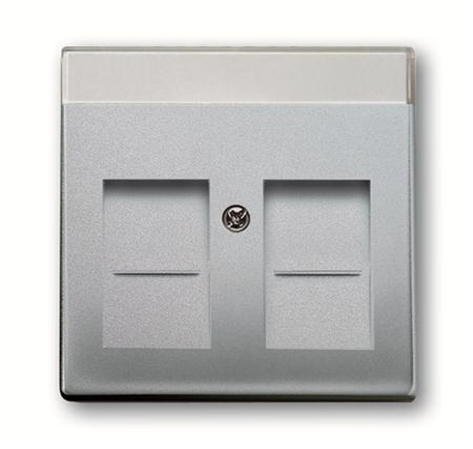 Busch-Jaeger 1800-83 Abdeckung Modular-Jack Alusilber Busch-Jaeger 1800-83 Abdeckung Modular-Jack Alusilber