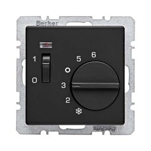Berker 20306086 Temperaturregler mit Öffner, Z.-Stk., Wippschalter und LED Q.x Anthrazit, Samt Berker 20306086 Temperaturregler mit Öffner, Z.-Stk., Wippschalter und LED Q.x Anthrazit, Samt