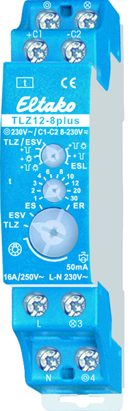 Eltako TLZ12-8-plus Treppenlicht-Zeitschalter Treppenhausautomat Eltako TLZ12-8-plus Treppenlicht-Zeitschalter Treppenhausautomat