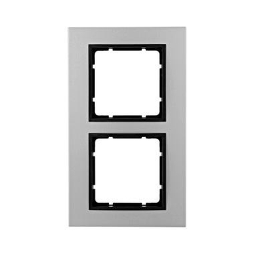 Berker 10126904 Rahmen 2Fach B.7 Alu/Anthrazit Berker 10126904 Rahmen 2Fach B.7 Alu/Anthrazit
