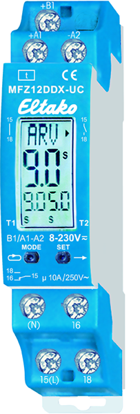 Eltako MFZ12DDX -UC Multifunktions-Zeitrelais 18 Funktionen
