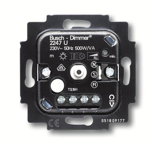 Busch-Jaeger 2247U Dreh-Dimmer-Einsatz 20-500W