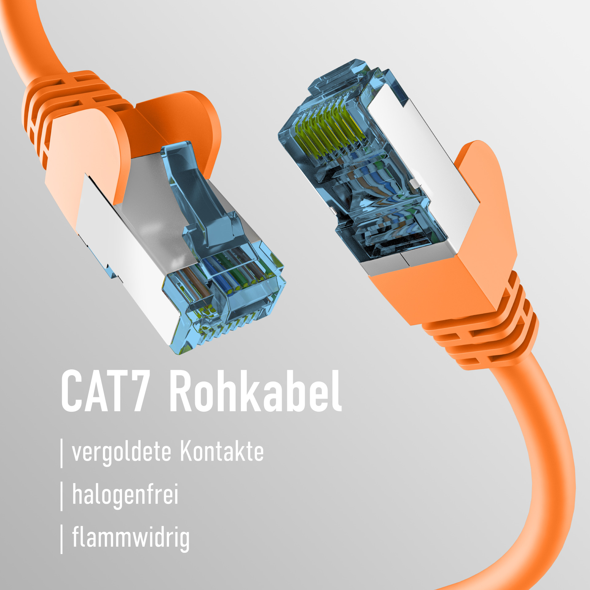 Patchkabel CAT.7  S-FTP/PIMF Orange 20m