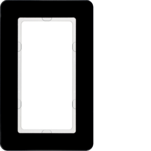 Berker 13096076 Rahmen 1Fach mit großem Ausschnitt, Q.7, Glas Schwarz Berker 13096076 Rahmen 1Fach mit großem Ausschnitt, Q.7, Glas Schwarz