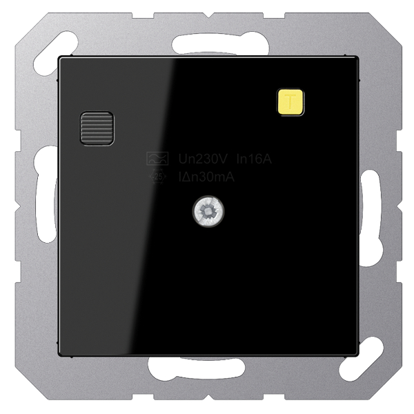 JUNG A5530FIBSW Fi-SCHUKO Steckdosen-Einsatz Schwarz JUNG A5530FIBSW Fi-SCHUKO Steckdosen-Einsatz Schwarz