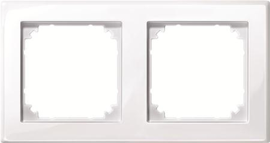 Merten 478225 Rahmen 2-Fach M-Smart Aktivweiß Glänzend Merten 478225 Rahmen 2-Fach M-Smart Aktivweiß Glänzend