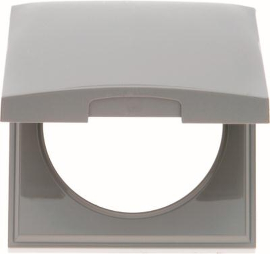 Berker 918282507 Rahmen mit Klappdeckel, Integro Flow, Grau Glänzend Berker 918282507 Rahmen mit Klappdeckel, Integro Flow, Grau Glänzend