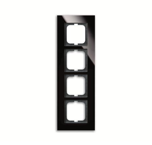 Busch-Jaeger 1724-825 Rahmen 4-Fach Schwarz-Glas Busch-Jaeger 1724-825 Rahmen 4-Fach Schwarz-Glas