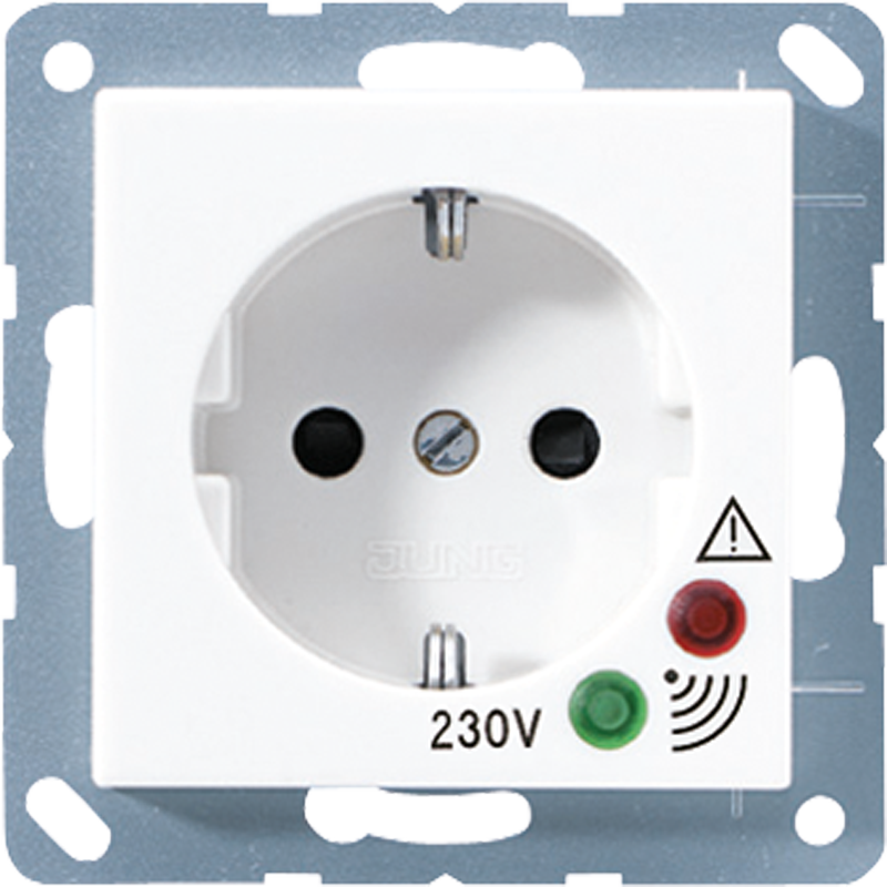 JUNG A521KIUFWW Steckdosen-Einsatz mit Überspannungsschutz Alpinweiß JUNG A521KIUFWW Steckdosen-Einsatz mit Überspannungsschutz Alpinweiß