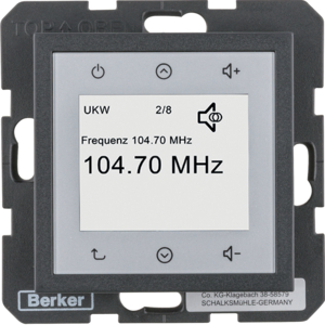 Berker 28841606 Radio Touch, S.1/B.3/B.7, Anthrazit Matt Berker 28841606 Radio Touch, S.1/B.3/B.7, Anthrazit Matt