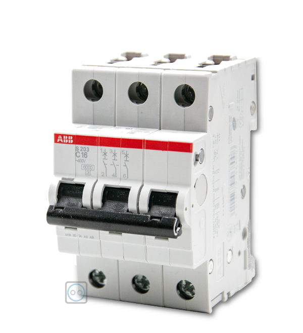 ABB S203-C16 Sicherungsautomat 3-Polig C16 ABB S203-C16 Sicherungsautomat 3-Polig C16