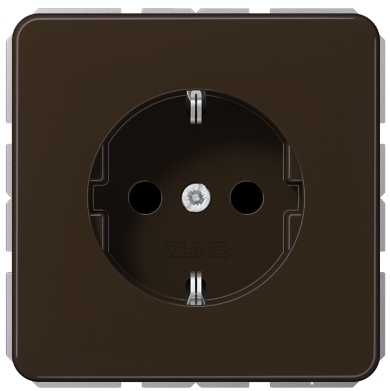 JUNG CD1520BFKIBR Steckdosen-Einsatz mit EBS
 Braun