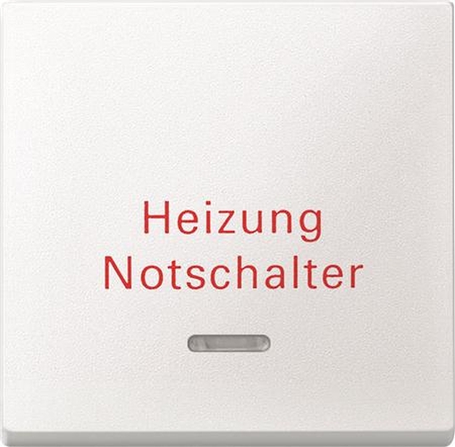 Merten 431819 Kontroll-Wippe mit Aufdruck "Heizung Notschalter" Polarweiß