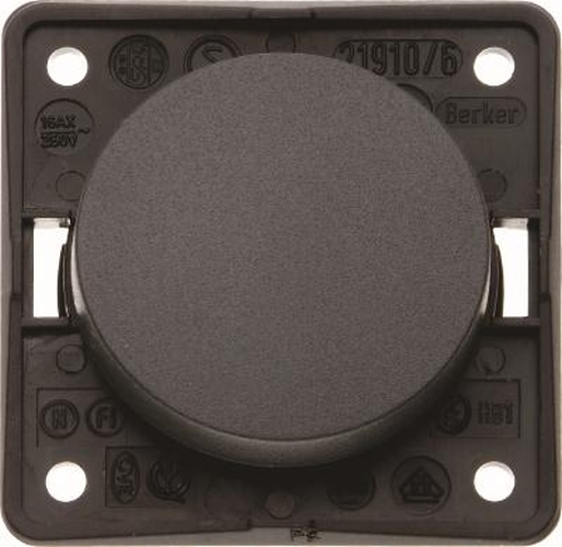 Berker 936712505 Taster, Schließer, mit Schraubklemmen, Integro Flow/Pure, Anthrazit Matt Berker 936712505 Taster, Schließer, mit Schraubklemmen, Integro Flow/Pure, Anthrazit Matt