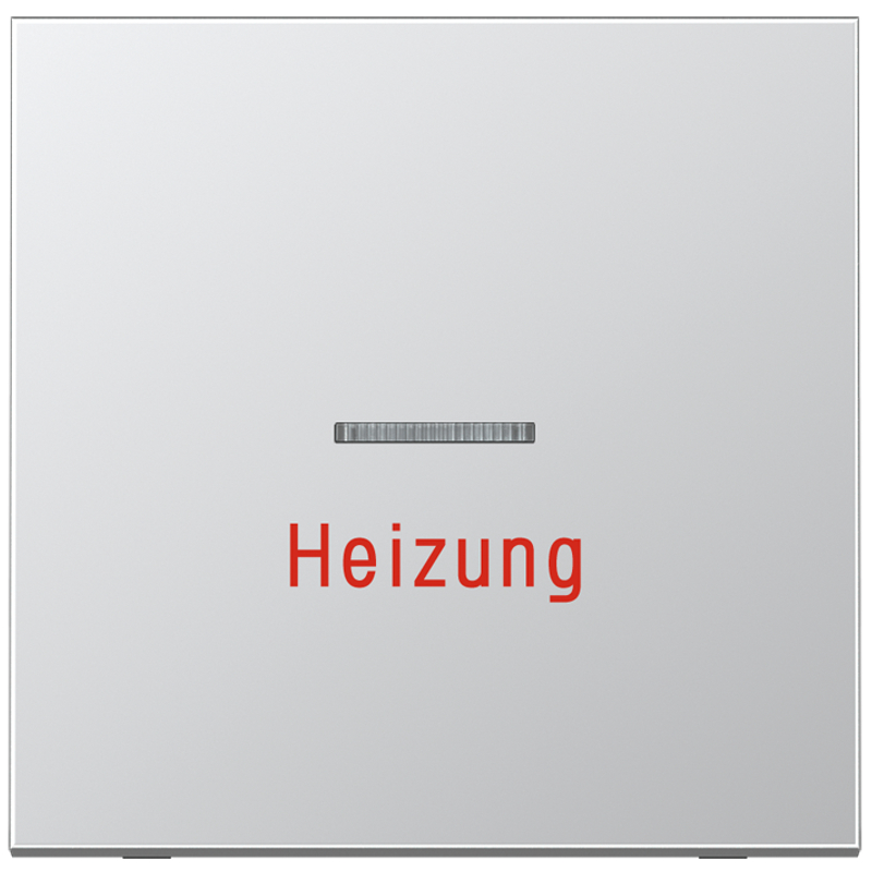 JUNG AL2990H Kontroll-Wippe mit Aufschrift "Heizung" Aluminium