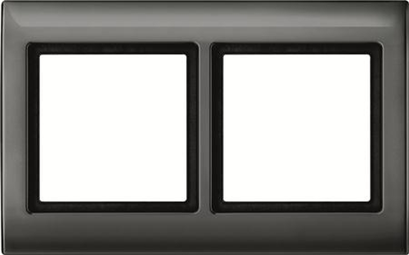 Merten 400214 Rahmen 2-Fach  Aquadesign Anthrazit Merten 400214 Rahmen 2-Fach  Aquadesign Anthrazit