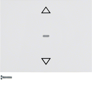 Berker 85241179 Jalousie-Taste K.1 Polarweiß, Glänzend