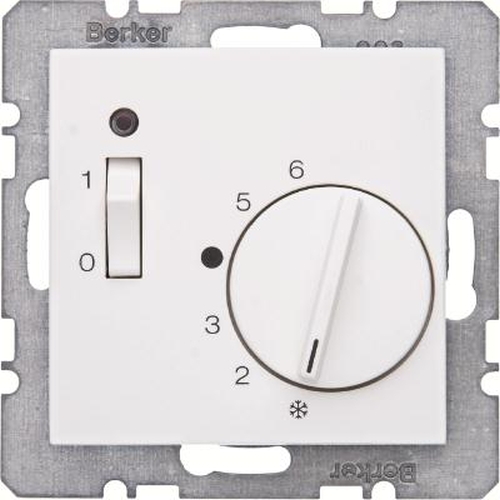 Berker 20318989 Temp.-Regler 24 V m. Öffner, Z.-Stk., Wippsch. u. LED S.1 Polarweiß,Glänzend Berker 20318989 Temp.-Regler 24 V m. Öffner, Z.-Stk., Wippsch. u. LED S.1 Polarweiß,Glänzend