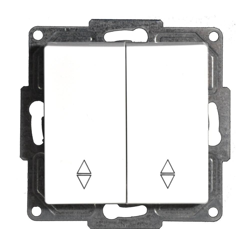 Moderna Doppel-Wechselschalter Alpinweiß Moderna Doppel-Wechselschalter Alpinweiß