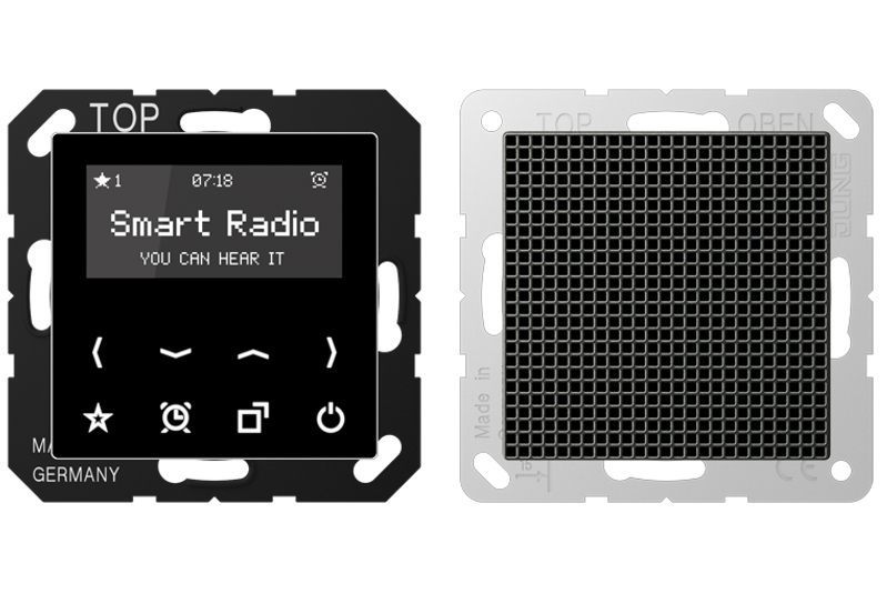 JUNG RADA518SW Smart Radio-Set Mono
 Schwarz