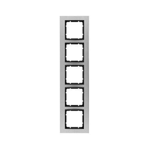 Berker 10153606 Rahmen 5Fach B.7 Edelstahl/Anthrazit Berker 10153606 Rahmen 5Fach B.7 Edelstahl/Anthrazit