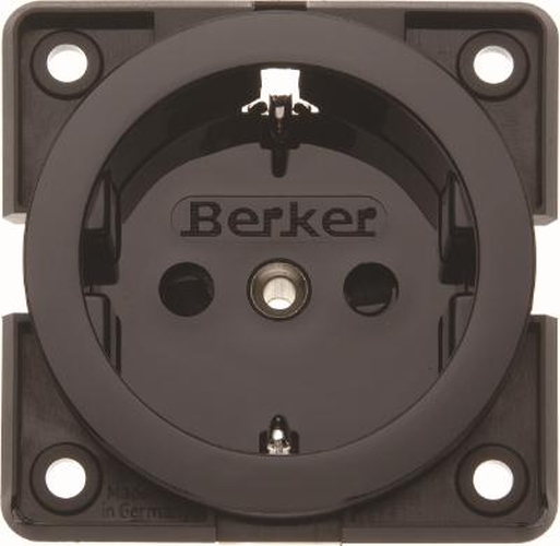 Berker 9419505 Steckdose SCHUKO, erh. Ber.schutz, Schraubkl., Integro Modul-Einsätze, Schw. M. Berker 9419505 Steckdose SCHUKO, erh. Ber.schutz, Schraubkl., Integro Modul-Einsätze, Schw. M.