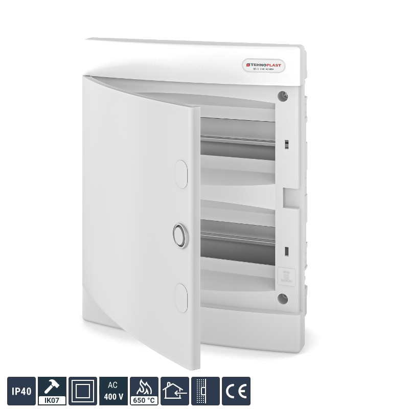 Tehnoplast U24CW Unterputzverteiler 2-Reihig 24PLE