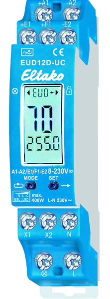 Eltako EUD12D-UC Digital Multifunktions Universal Dimmschalter