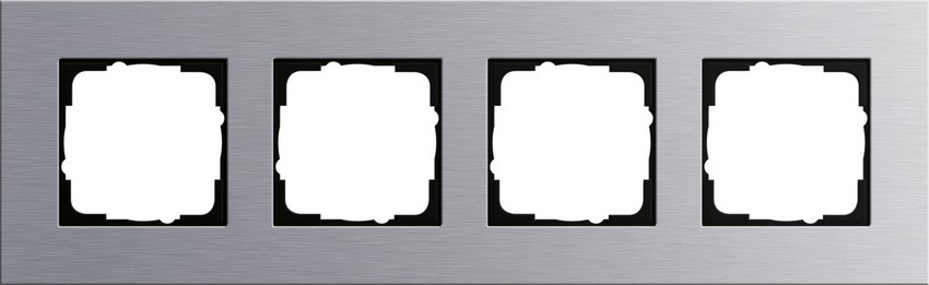 GIRA 021417 Rahmen 4-Fach Esprit Aluminium GIRA 021417 Rahmen 4-Fach Esprit Aluminium