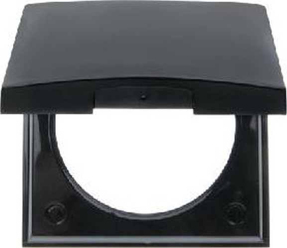 Berker 918282510 Rahmen mit Klappdeckel, Integro Flow/Pure, Schwarz Glänzend Berker 918282510 Rahmen mit Klappdeckel, Integro Flow/Pure, Schwarz Glänzend