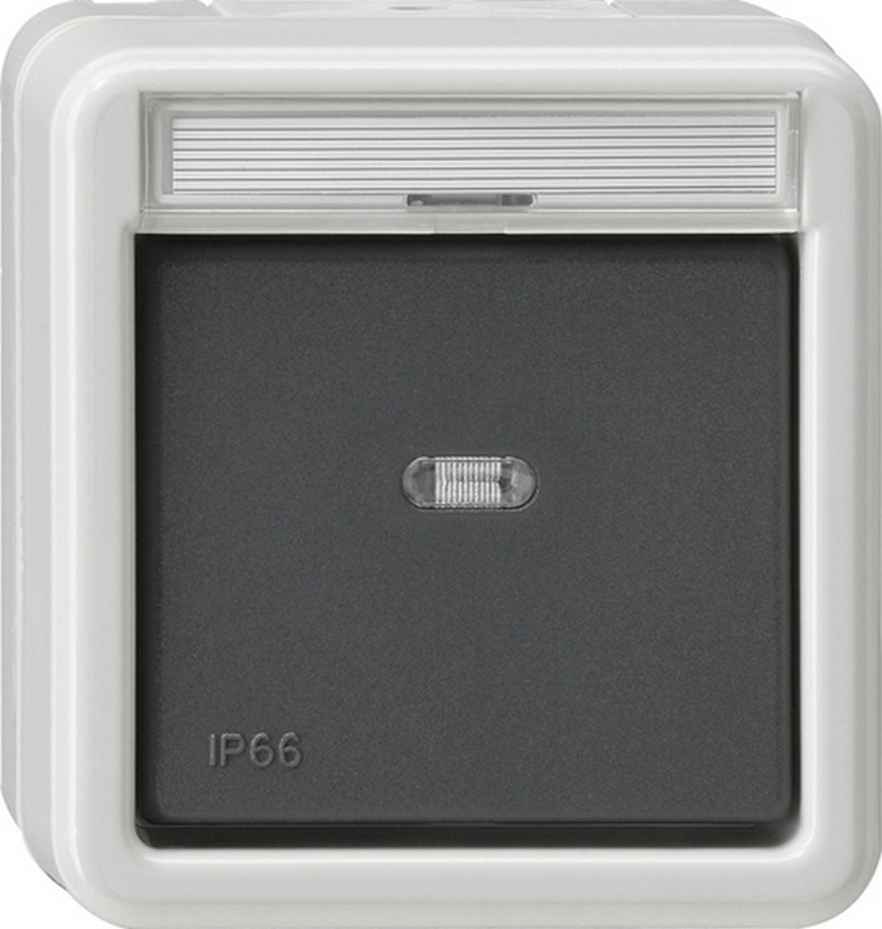 GIRA 010631 AP-Aus/Wechselschalter mit Beschriftungsfeld IP66 Grau GIRA 010631 AP-Aus/Wechselschalter mit Beschriftungsfeld IP66 Grau