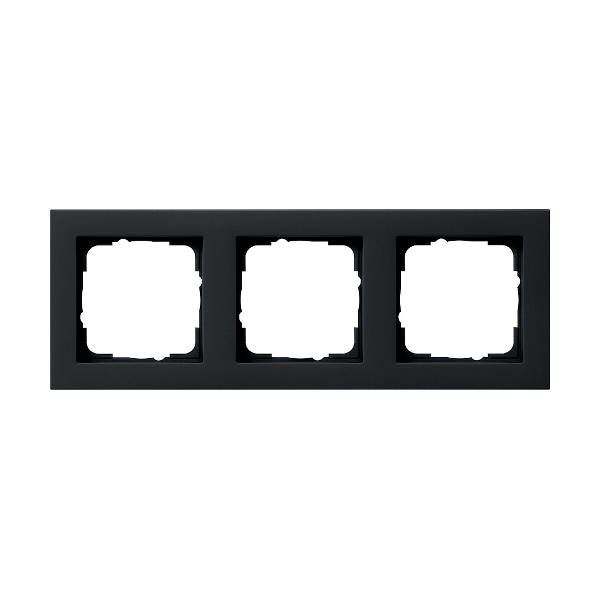 Gira 021309 Rahmen 3-Fach E2 Schwarz Matt Gira 021309 Rahmen 3-Fach E2 Schwarz Matt