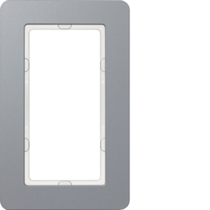 Berker 13096074 Rahmen 1Fach mit großem Ausschnitt, Q.7, Alu gestrahlt Berker 13096074 Rahmen 1Fach mit großem Ausschnitt, Q.7, Alu gestrahlt