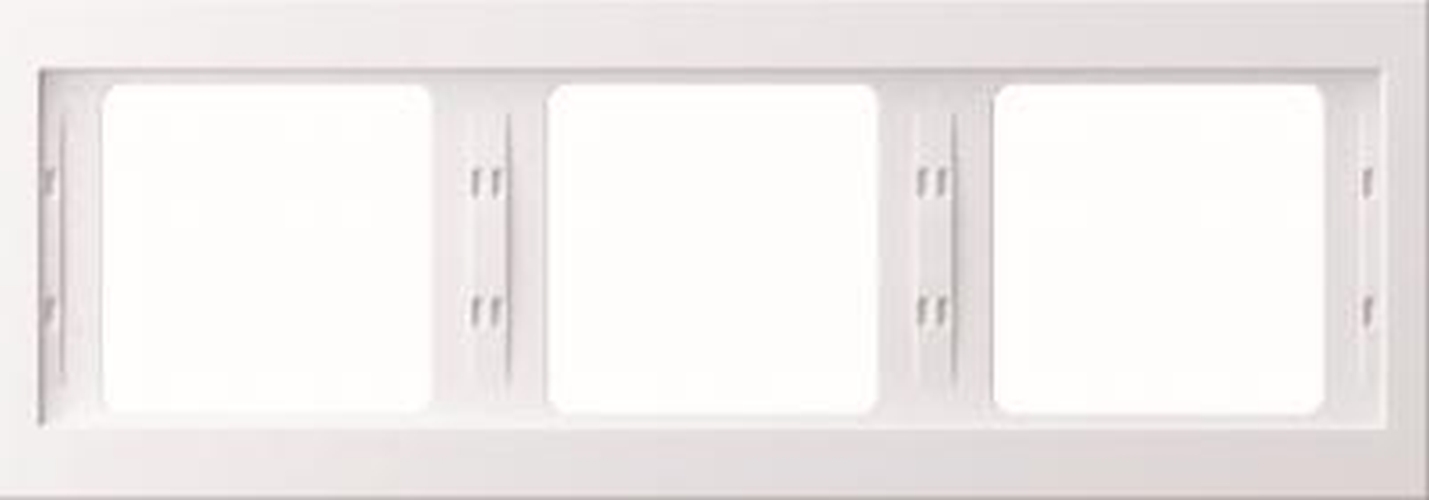 Berker 13737009 K.1 Rahmen 3-Fach waagerecht Polarweiß Glänzend Berker 13737009 K.1 Rahmen 3-Fach waagerecht Polarweiß Glänzend