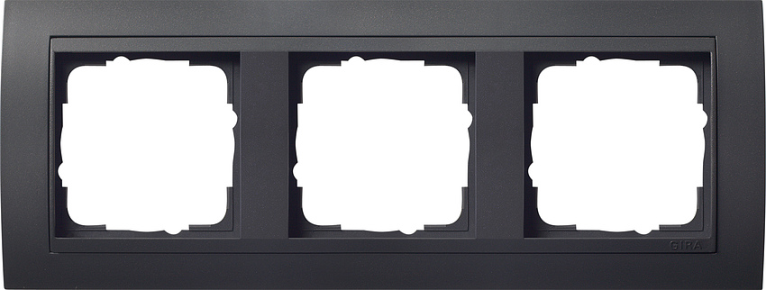 GIRA 021308 Rahmen 3-Fach Event Anthrazit/Anthrazit