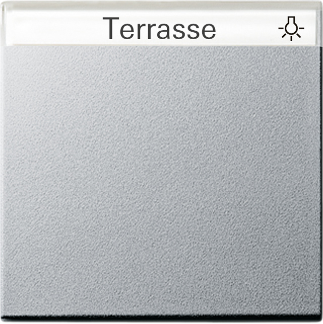 GIRA 329926 Wippe mit Beschriftungsfeld Farbe-Alu GIRA 329926 Wippe mit Beschriftungsfeld Farbe-Alu