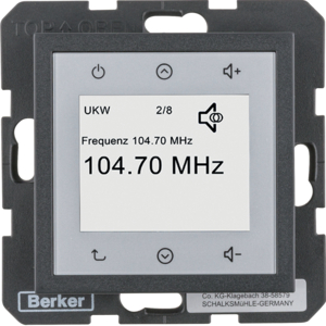 Berker 28841606 Radio Touch, S.1/B.3/B.7, Anthrazit Matt