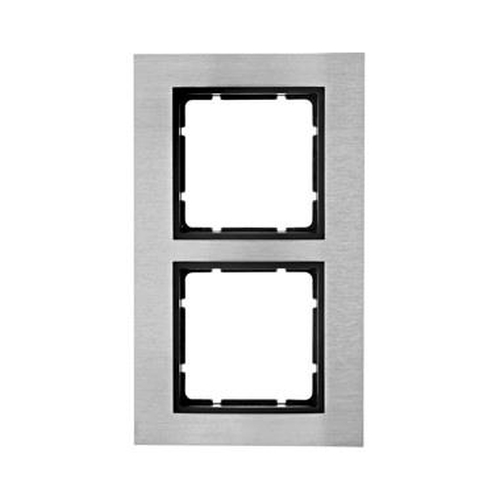 Berker 10123606 Rahmen 2Fach B.7 Edelstahl/Anthrazit Berker 10123606 Rahmen 2Fach B.7 Edelstahl/Anthrazit