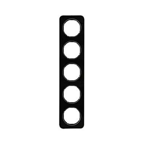 Berker 10152116 Rahmen 5Fach R.1 Glas, Schwarz Berker 10152116 Rahmen 5Fach R.1 Glas, Schwarz